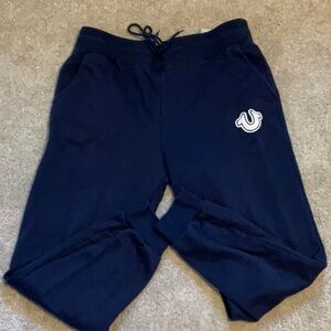 True Religion Classic Logo Blue Joggers L